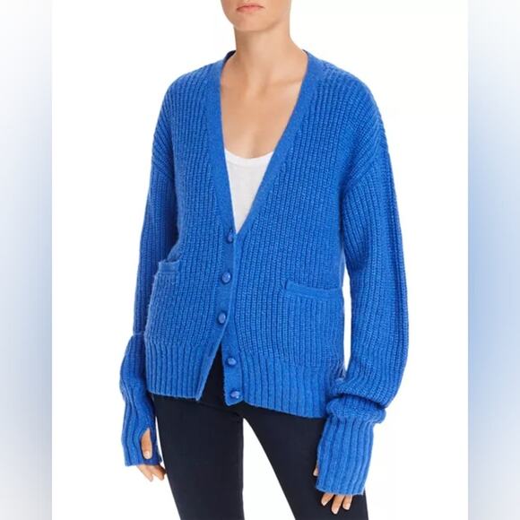 Rebecca Minkoff Blue Cardigan Sweater - Picture 1 of 7